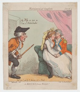 A Return from a Walk, 1 oktober 1799, 1 oktober 1799. av Thomas Rowlandson
