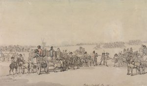 En recension av Blackheath, maj 1785 av Thomas Rowlandson