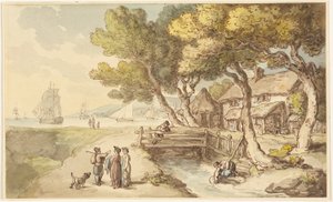 En scen i Cornwall av Thomas Rowlandson