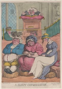 En sömnig församling, 12 februari 1811, 12 februari 1811. av Thomas Rowlandson