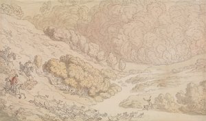 En hjortjakt i West Country av Thomas Rowlandson