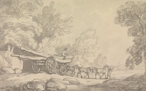 En trävagn av Thomas Rowlandson