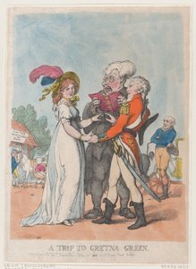 En resa till Gretna Green, 1803., 1803. av Thomas Rowlandson