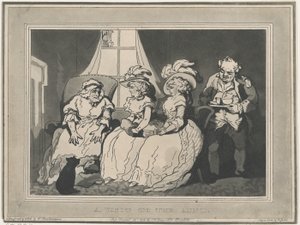 Ett besök hos tanten, 20 december 1794, 20 december 1794. av Thomas Rowlandson