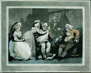 "A Visit to the Uncle", aquatinted av Francis Jukes (1747-1812), pub. av E. Jackson av Thomas Rowlandson