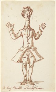 En presbyterian med lång hals av Thomas Rowlandson