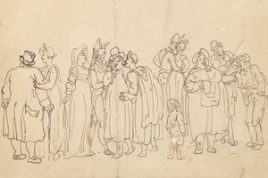 Albumritning av Thomas Rowlandson