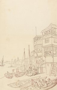 Albumteckning av Thomas Rowlandson