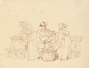 Albumteckning av Thomas Rowlandson