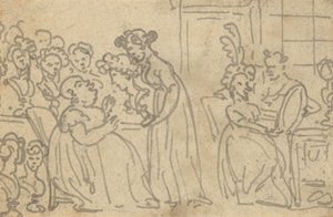 Albumteckning av Thomas Rowlandson