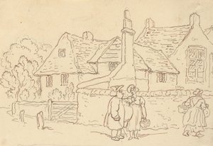 Albumteckning av Thomas Rowlandson
