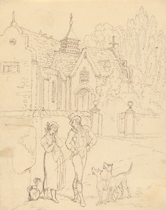 Albumteckning av Thomas Rowlandson