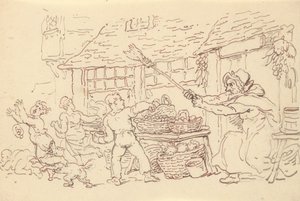 Albumteckning av Thomas Rowlandson
