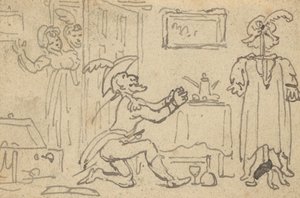 Albumteckning av Thomas Rowlandson