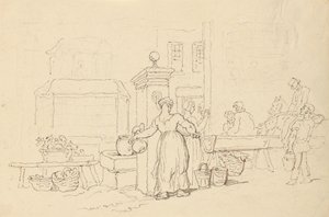Albumteckning av Thomas Rowlandson