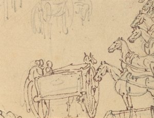 Albumteckning av Thomas Rowlandson