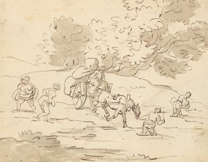 Albumteckning av Thomas Rowlandson