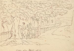 Albumteckning av Thomas Rowlandson
