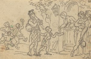Albumteckning av Thomas Rowlandson