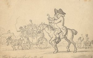 Albumteckning av Thomas Rowlandson