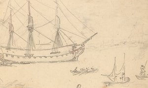 Albumteckning av Thomas Rowlandson
