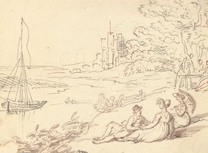 Albumteckning av Thomas Rowlandson
