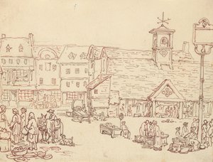 Albumteckning av Thomas Rowlandson