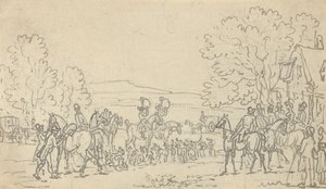Albumteckning av Thomas Rowlandson