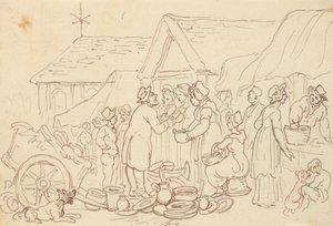 Albumteckning av Thomas Rowlandson