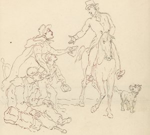 Albumteckning av Thomas Rowlandson