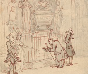 Albumteckning av Thomas Rowlandson