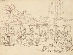 Albumteckning av Thomas Rowlandson