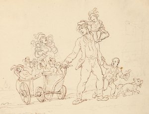 Albumteckning av Thomas Rowlandson