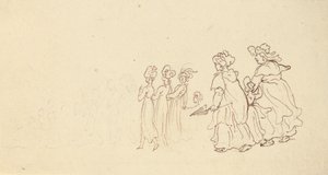 Albumteckning av Thomas Rowlandson