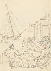 Albumteckning av Thomas Rowlandson