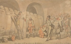 Förändringar i Ale-källaren på Bullstrode av Thomas Rowlandson