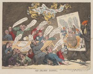 Ett irländskt ylande av Thomas Rowlandson
