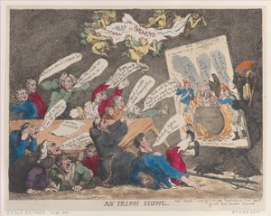 An Irish Howl, 1 mars 1799, 1 mars 1799. av Thomas Rowlandson