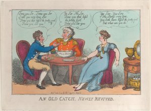 En gammal fångst, nyligen återupplivad, 18 juli 1809., 18 juli 1809. av Thomas Rowlandson