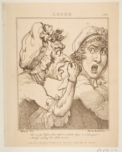 Anger, 21 januari 1800. av Thomas Rowlandson