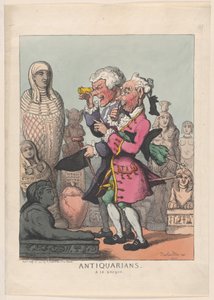 Antiquarians a la Greque, 14 juli 1805., 14 juli 1805. av Thomas Rowlandson