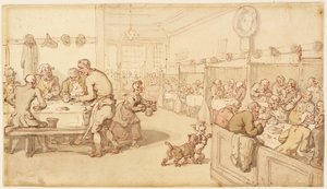På ett gammalt engelskt mathus av Thomas Rowlandson