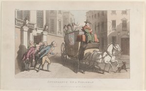 Närvaro på en adelsman, från The Vicar of Wakefield, 1 maj 1817., 1 maj 1817. av Thomas Rowlandson