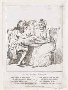 Avaricious Lovers, 1 augusti 1797, 1 augusti 1797. av Thomas Rowlandson