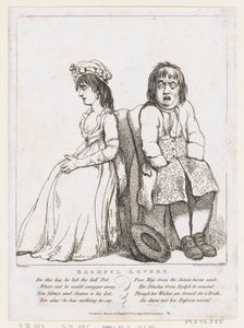 Bashful Lovers, 15 mars 1798, 15 mars 1798. av Thomas Rowlandson