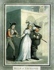 Växel, pub. av Rudolph Ackermann av Thomas Rowlandson