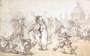Blackfriars Bridge (akvarell) av Thomas Rowlandson