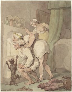 Att blåsa ut stearinljuset av Thomas Rowlandson