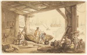Båtbyggare av Thomas Rowlandson
