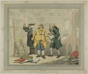 Bokhandlare och författare av Thomas Rowlandson
